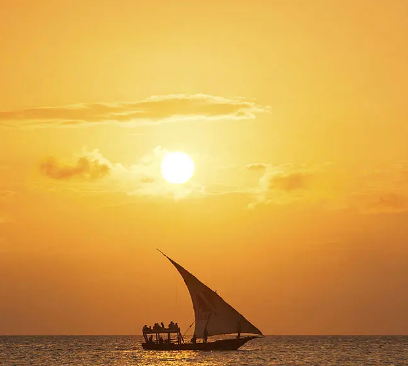 Sunset cruise on the Indian Ocean